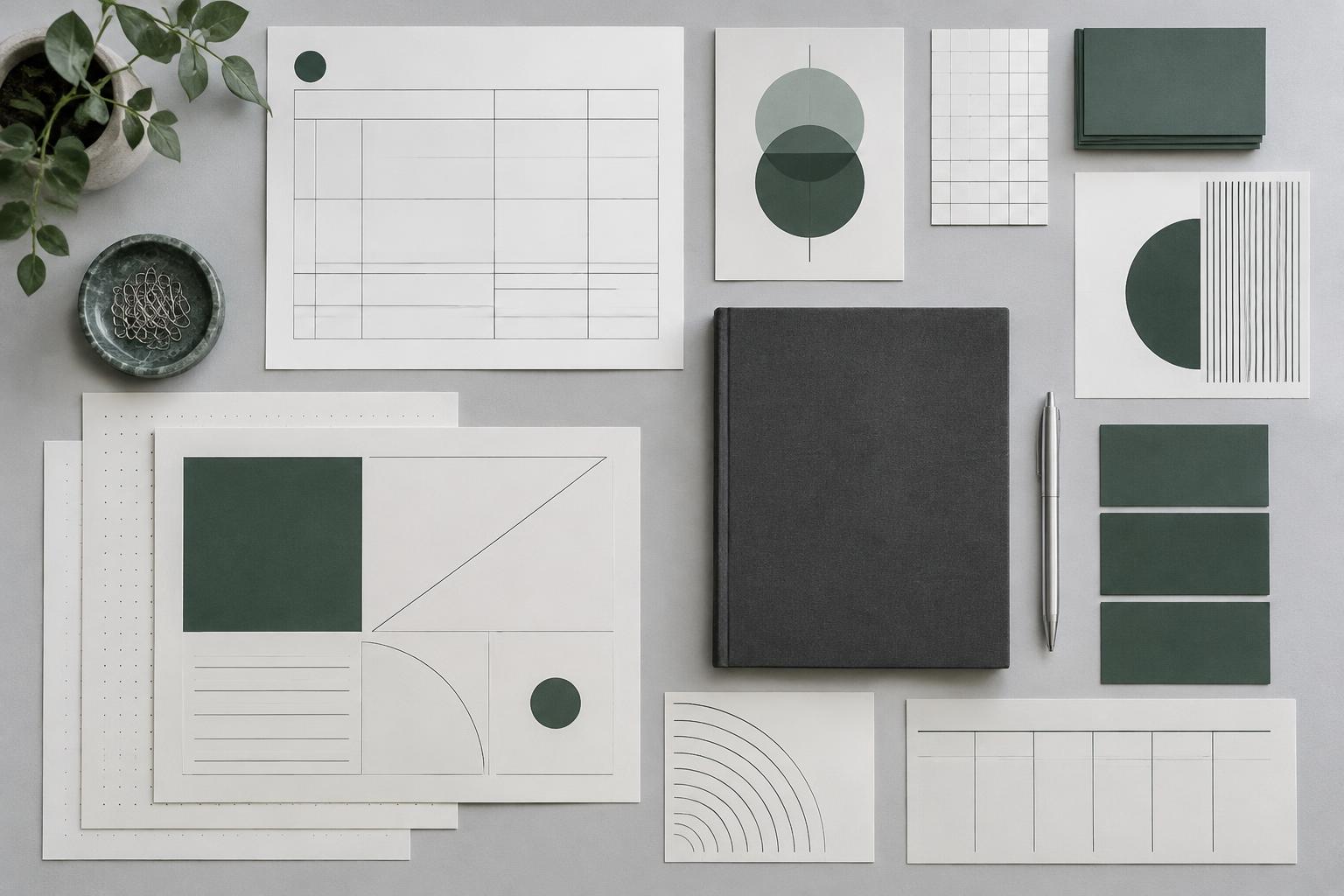 Illustrative service design canvases and working materials